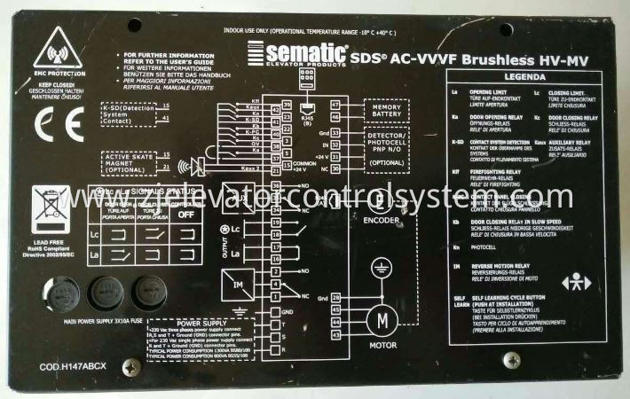 Sematic Car Door Operator Controller for Schindler Elevators 7000